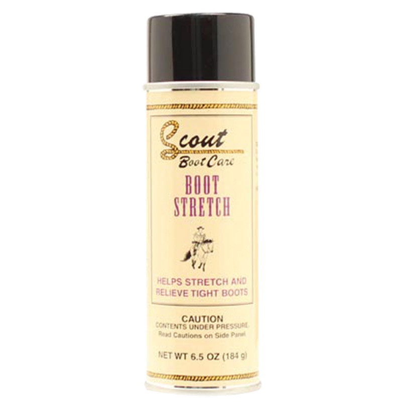 Boot stretch spray outlet