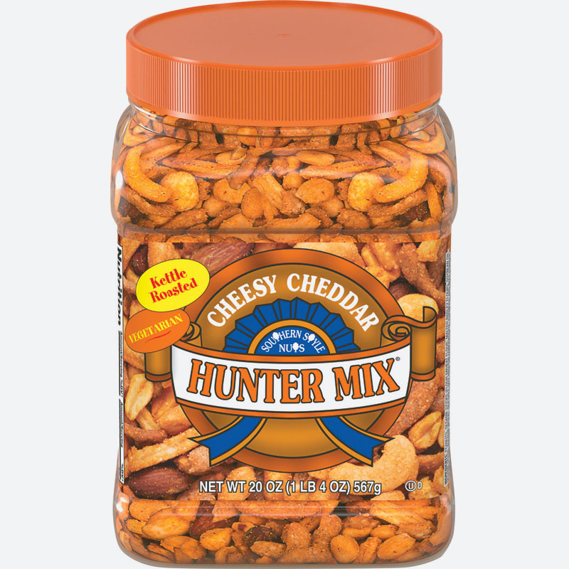 20 Oz. Southern Style Nuts Cheesy Cheddar Hunter Mix Nuts - Gebo's