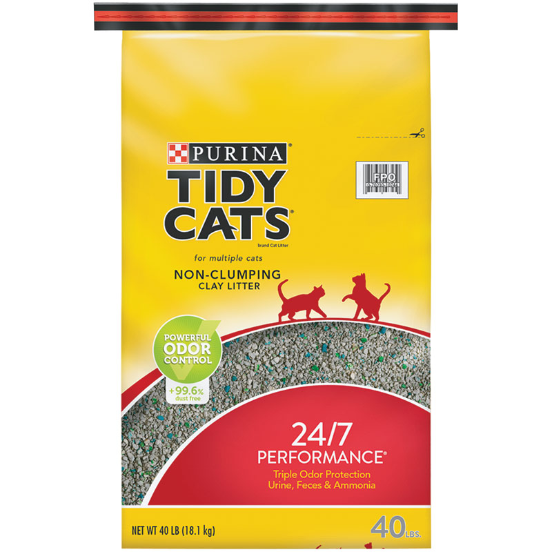 40 Lb. Purina Tidy Cats 24/7 Performance Non-Clumping Cat Litter - Gebo's