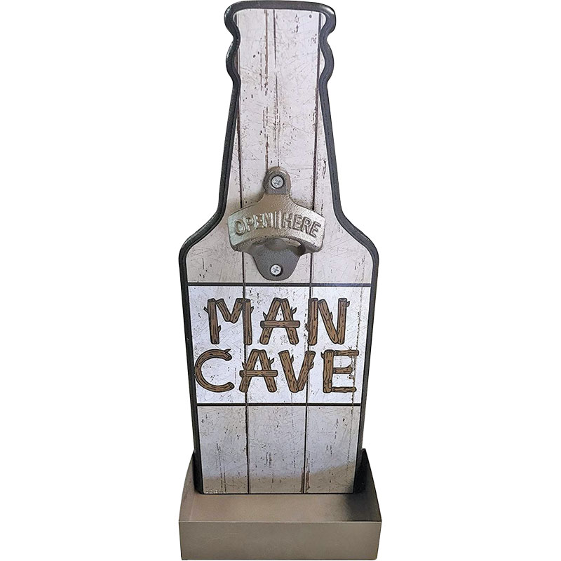 Man Cave Bottle Opener Wall Decor - Gebo's