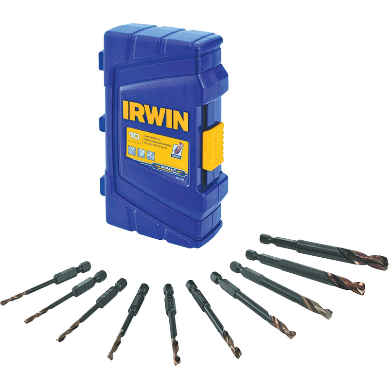 10 Pc. Irwin Impact Drill Bit Set Gebo's