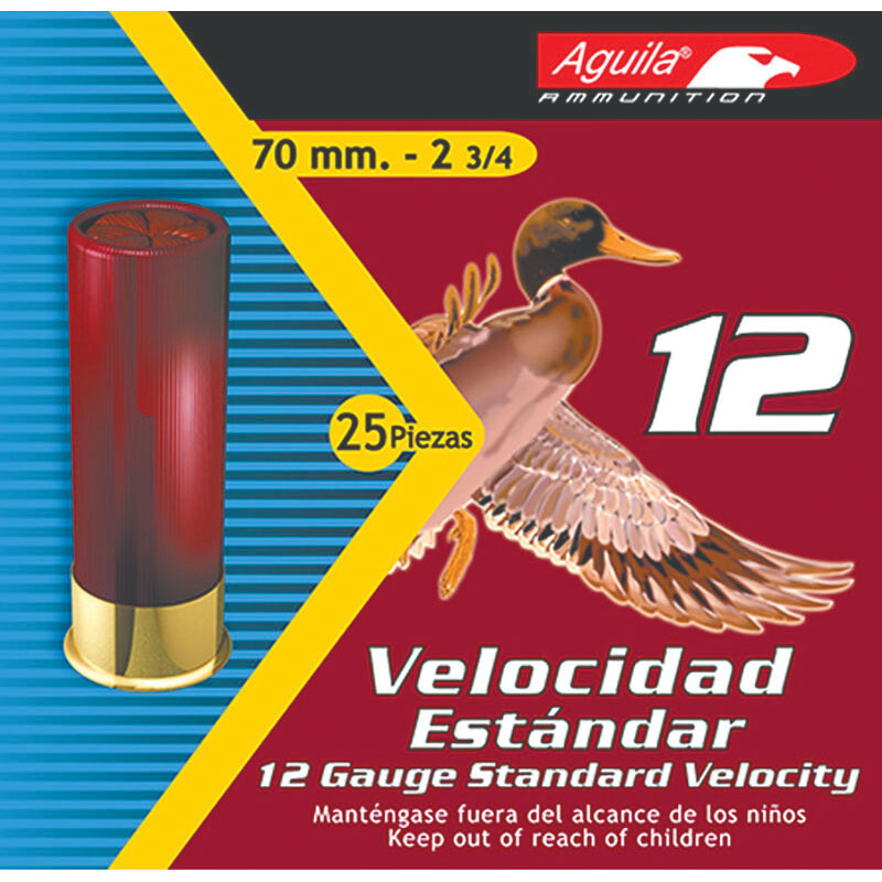 25 Rd. Aguila 12 Ga. Standard Velocity Field Shotgun Shells  - Gebo's