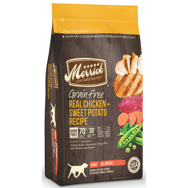 4 Lb. Merrick Grain Free Real Chicken Sweet Potato Recipe - Gebo's
