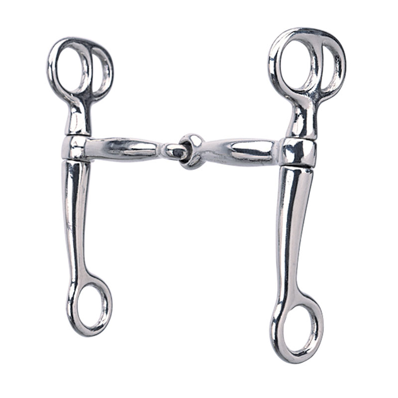 Weaver Leather Tom Thumb Nickel Plated Snaffle Bit With 5" Mouth - Gebo's