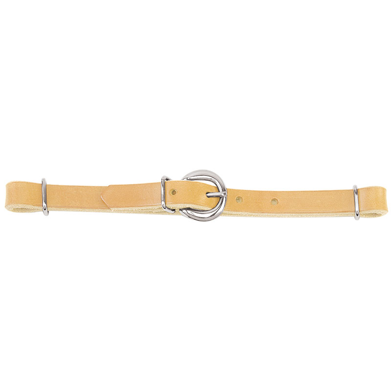 Weaver Leather 5/8" Horizons Straight Harness Leather Curb Strap - Golden Brown - Gebo's