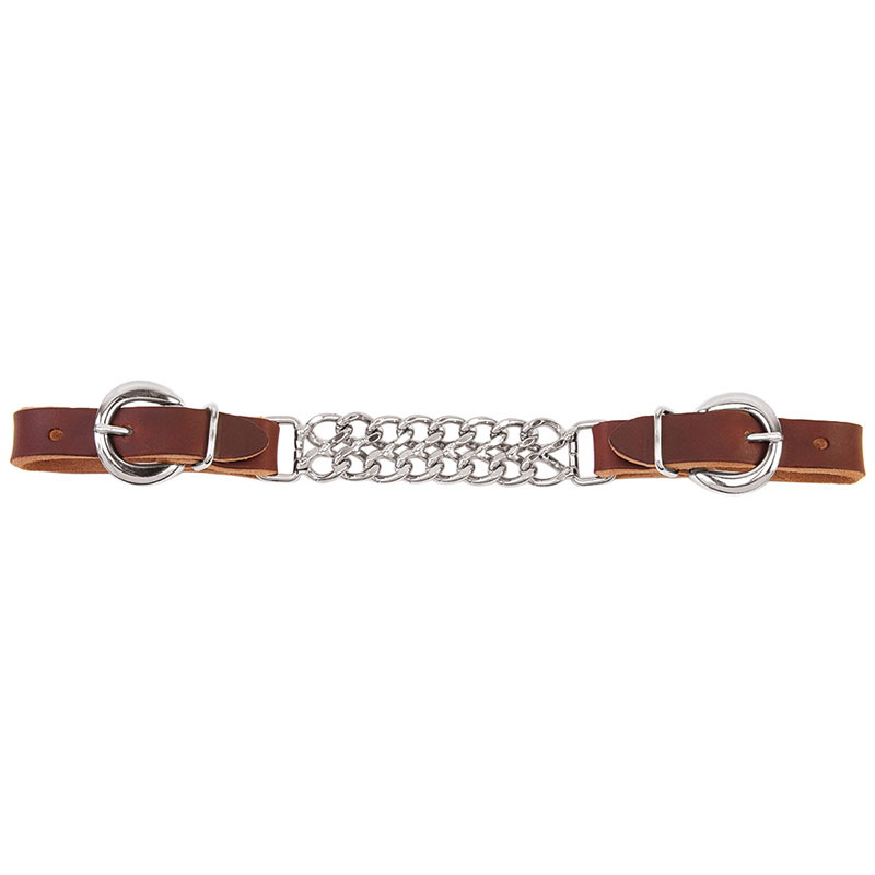 4 1/2" Weaver Leather Double Flat Link Chain Curb Strap - Gebo's
