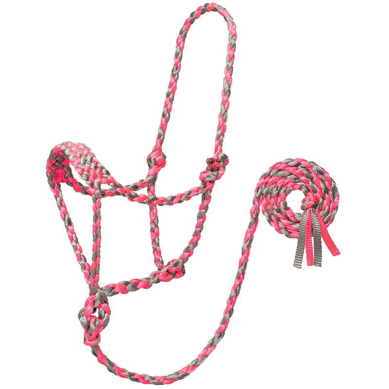 Weaver Leather Braided Rope Halter With 6' Lead (Average Horse) - Gebo's