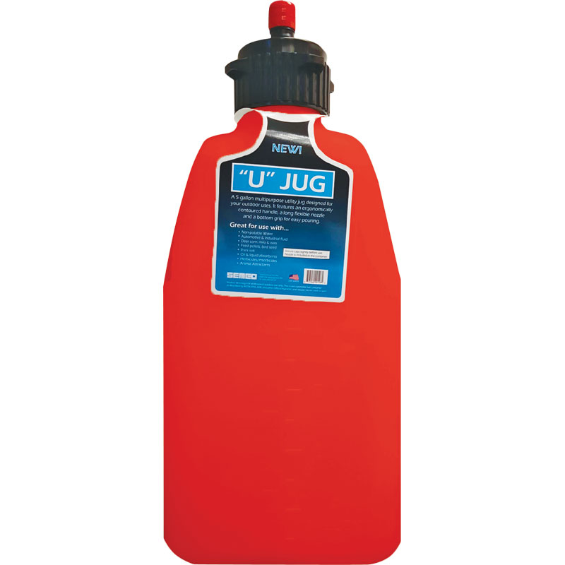 5 Gal. Plastic Product Formers Utility Jug With Hose Blue - Gebo's