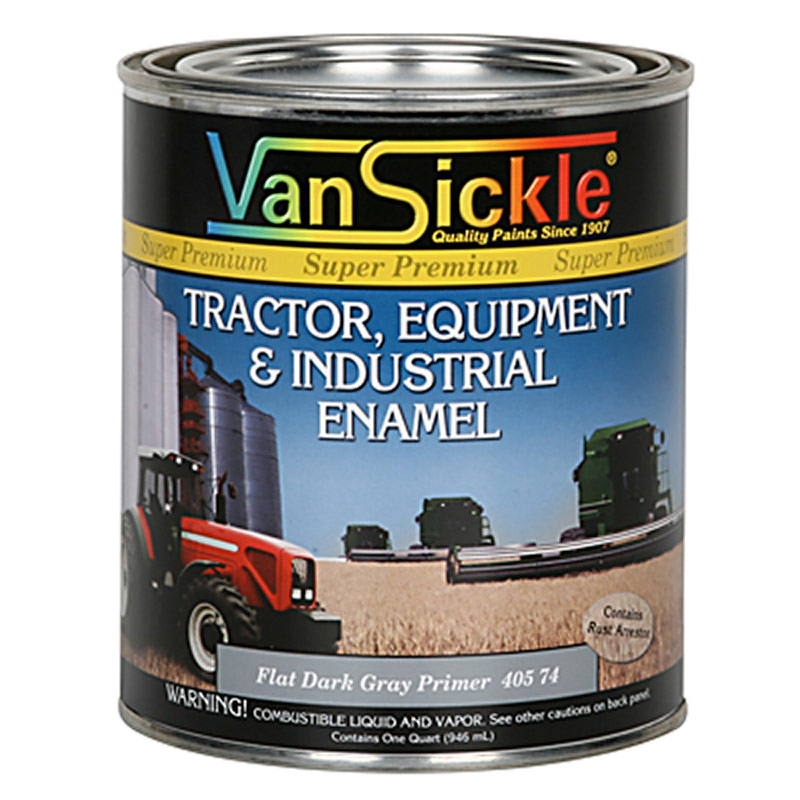 1 Qt. Van Sickle Flat Dark Gray Primer Tractor & Equipment Enamel Gebo's
