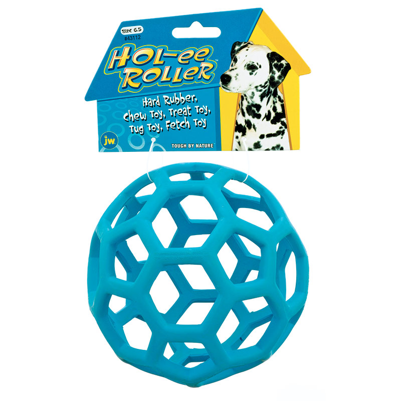 5.5"L x 5.5"W x 5.5"H JW Pet Holee Roller Dog Toy Assorted Colors