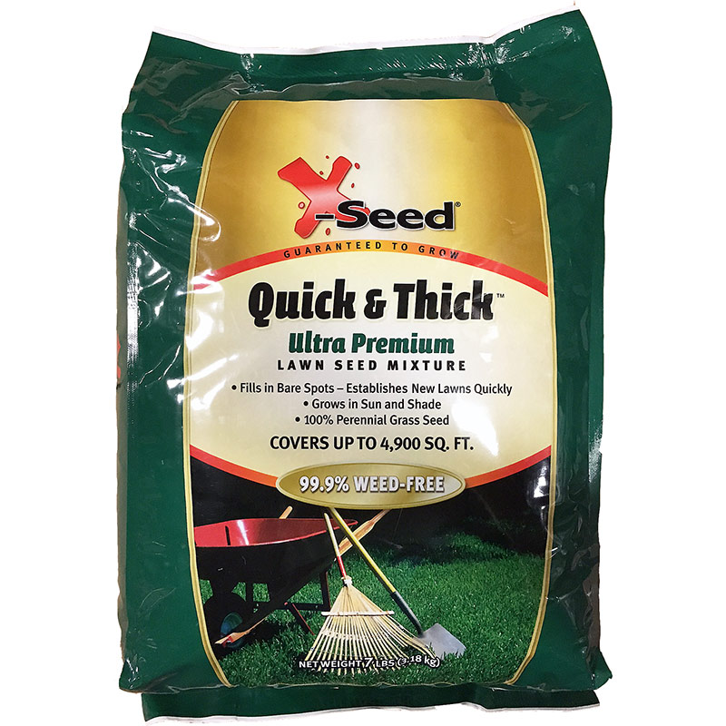 7 Lb. X-Seed Quick & Thick Ultra-Premium Lawn Seed Mixture - Gebo's