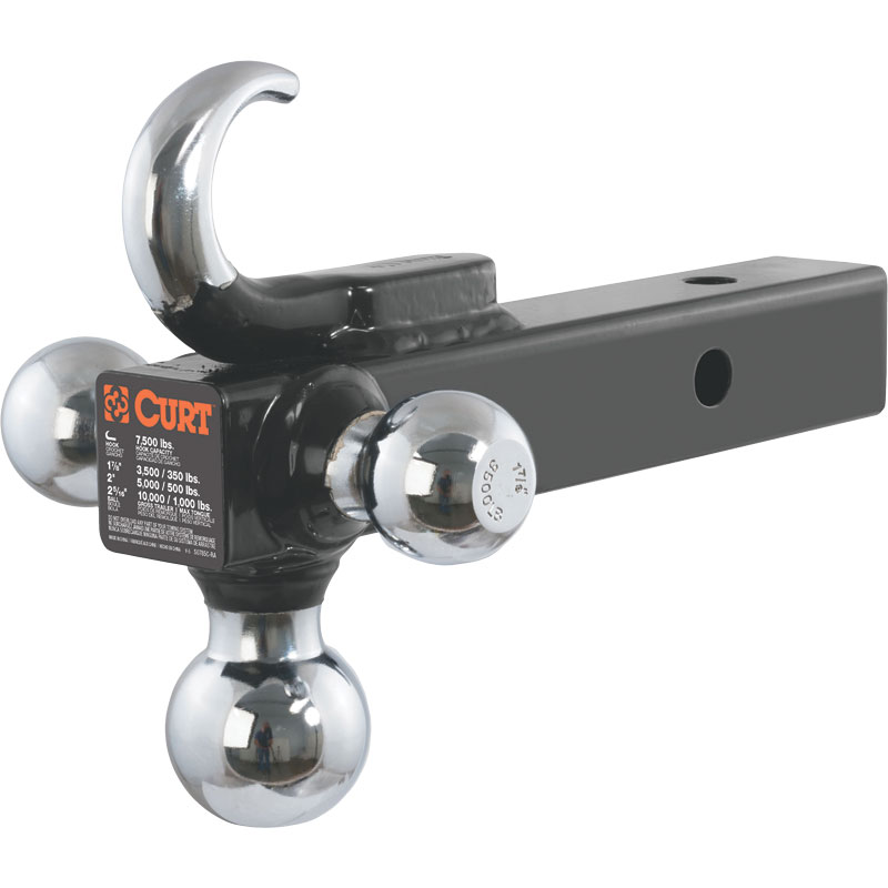 Curt Manufacturing Multi-Ball Mount with Tow Hook - Gebo's
