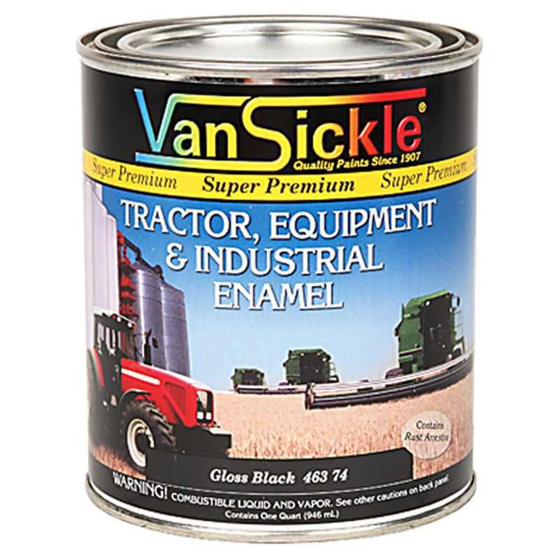 1 Qt. Van Sickle Gloss Black Tractor & Equipment Enamel Gebo's