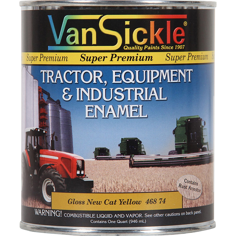 1 Qt. Van Sickle Gloss New Cat Yellow Tractor & Equipment Enamel Gebo's