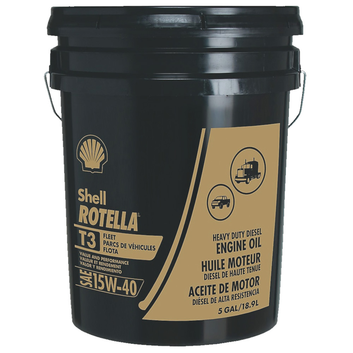 5 Gal. Shell Rotella T3 15W 40 Engine Oil - Gebo's