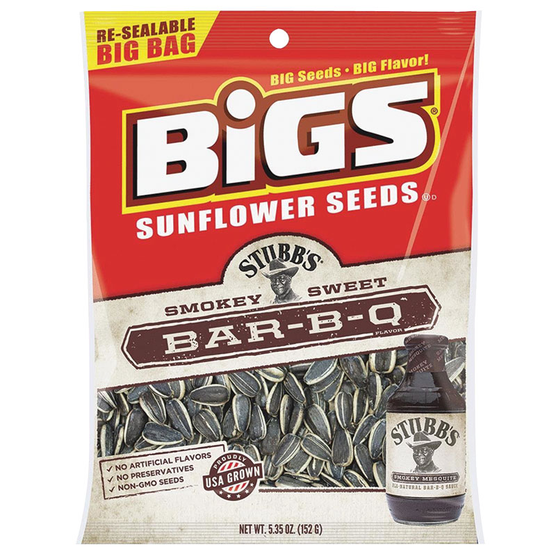 5.35 Oz. BiGS Sunflower Seeds Stubbs BBQ Gebo's