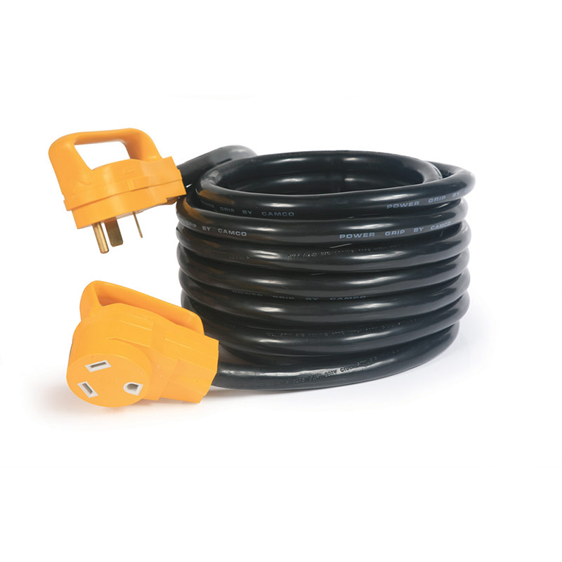 25' RV 30 AMPS PowerGrip Electrical Power Cord with Handle - Gebo's