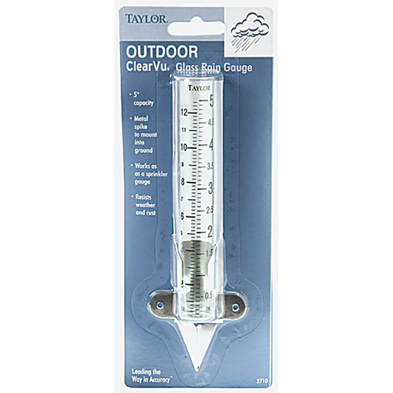 ClearVu Outdoor Glass Rain Gauge - Gebo's