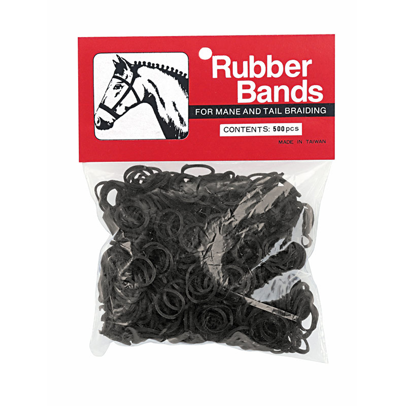 500 Ct. Weaver Leather Rubber Bands - Black - Gebo's