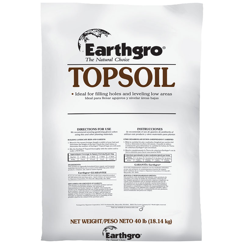 40 Lb. Earthgro Topsoil - Gebo's