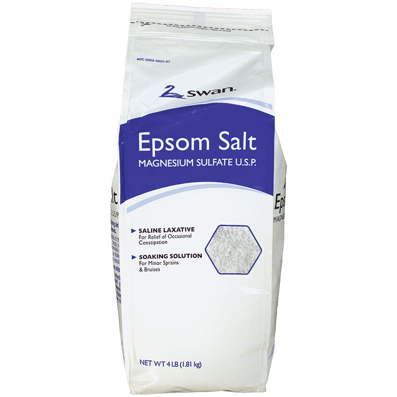 4 Lb. Swan Epsom Salt Magnesium Sulfate - Gebo's