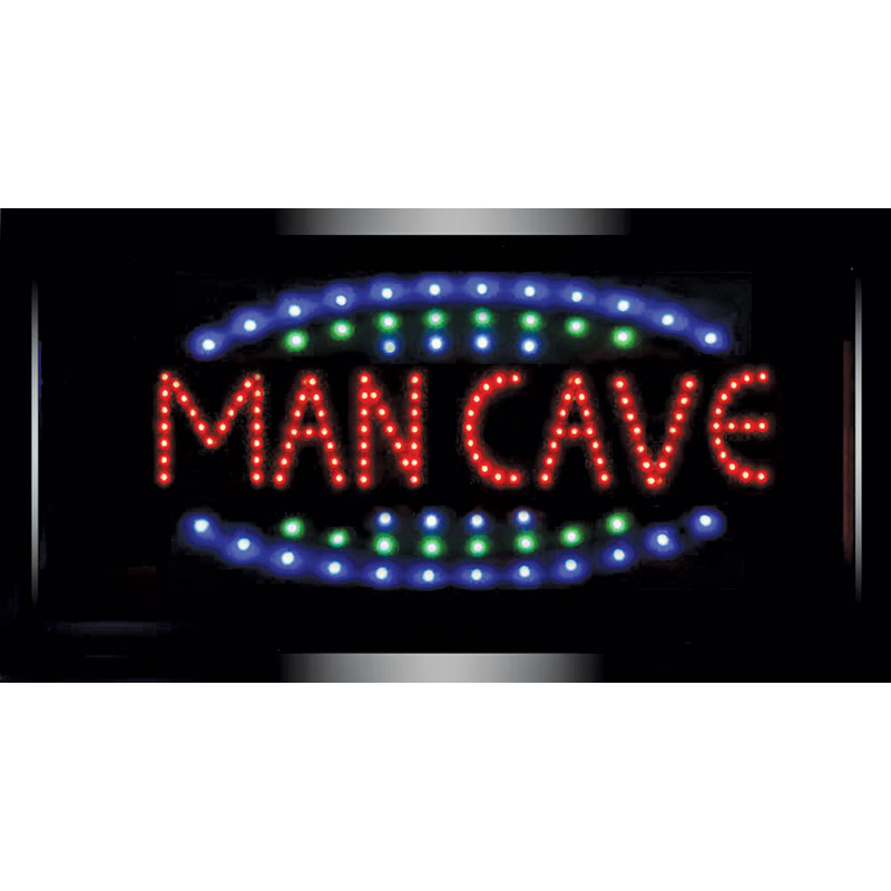 Man Cave Framed Flashing LED Sign - Gebo's