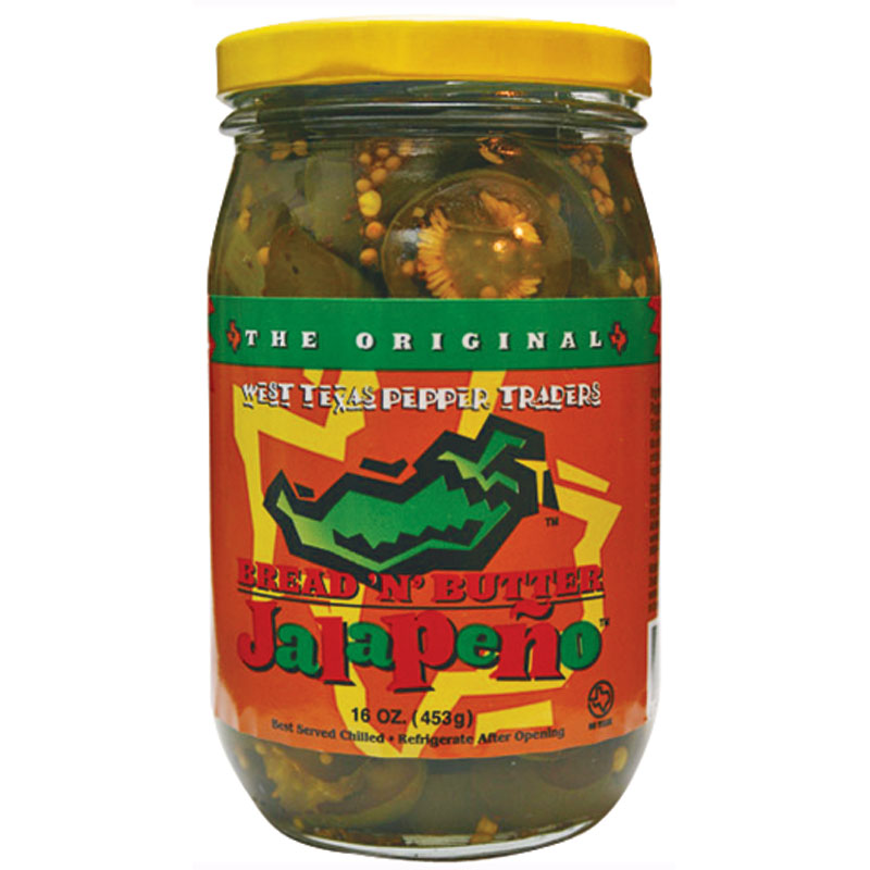 16 Oz. Original Bread 'N' Butter Jalapeño Peppers - Gebo's