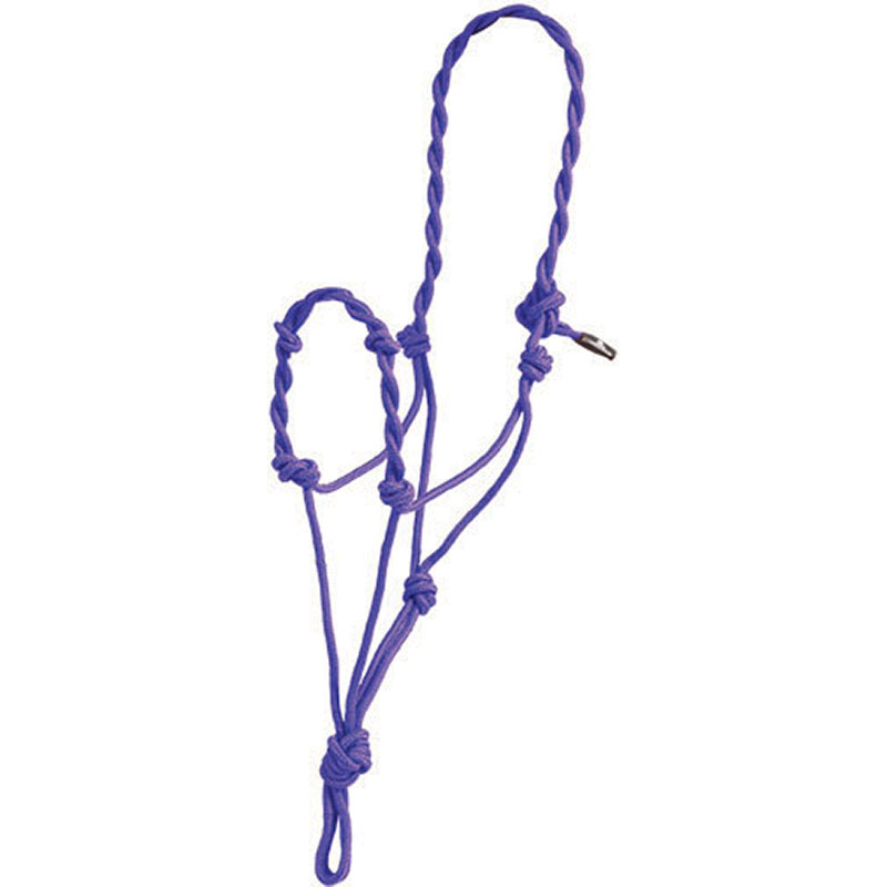 Mustang Manufacturing Twisted Rope Halter - Purple - Gebo's