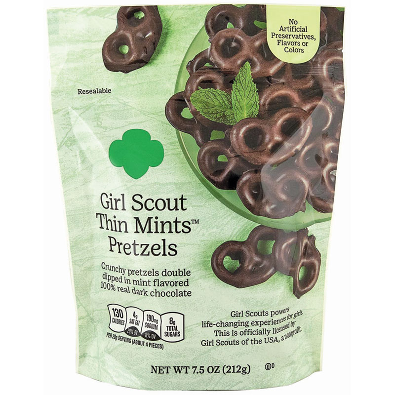 7.5 Oz. Girl Scout Thin Mints Pretzels - Gebo's