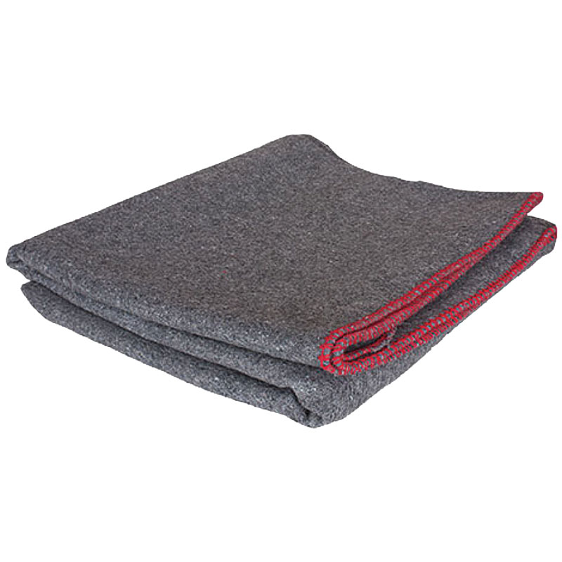 60" x 80" Wool Grey Camp Blanket Gebo's