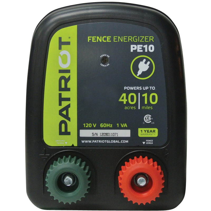 Patriot PE10 Electric Fence Energizer - Gebo's