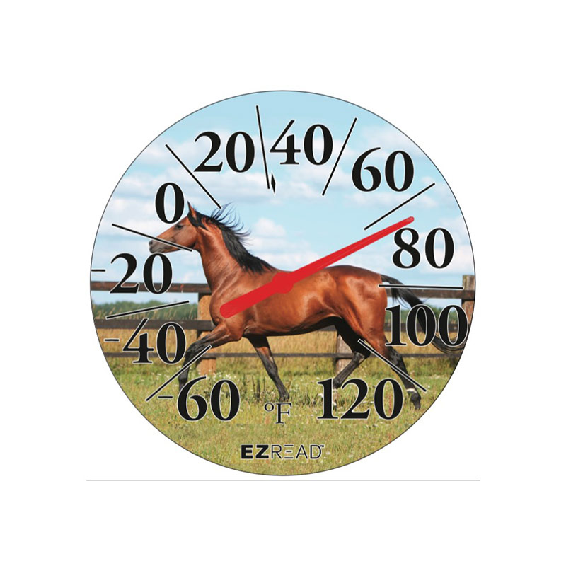 12.5" EzRead Horse Dial Thermometer - Gebo's