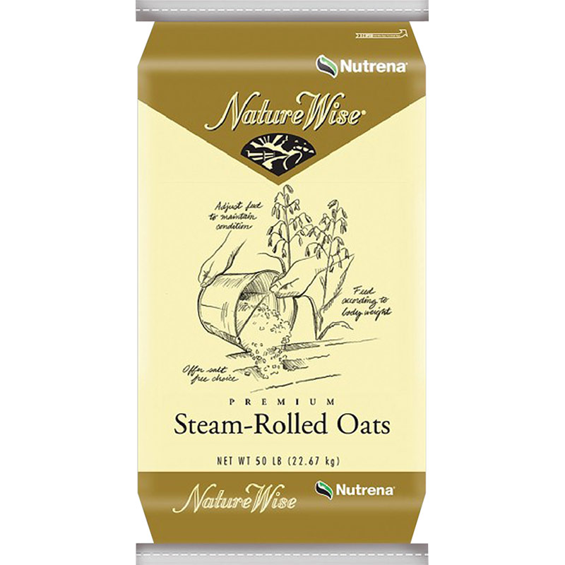 50 Lb. Nutrena NatureWise Premium Steam-Rolled Oats - Gebo's