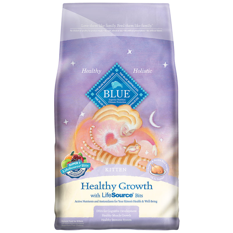 3 Lb. Blue Buffalo Healthy Growth Chicken & Rice Recipe For Kittens