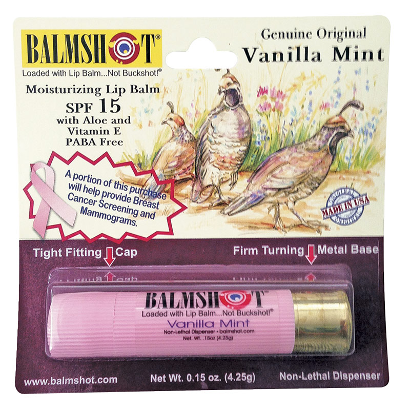 Balmshot Pure Pink Vanilla Mint Lip Balm - Gebo's