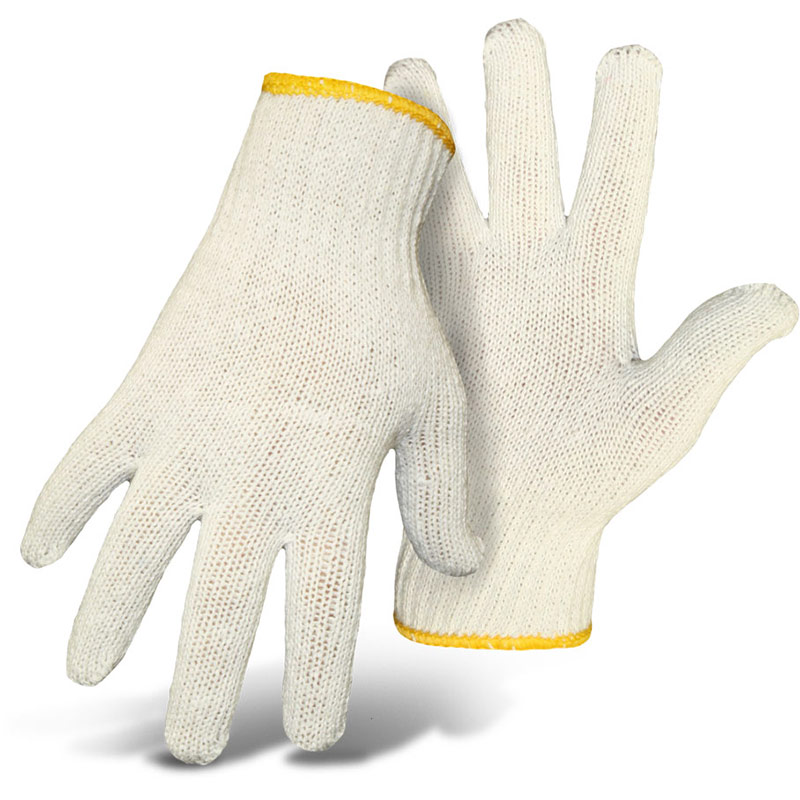 Women's String Knit Reversible White Gloves Gebo's