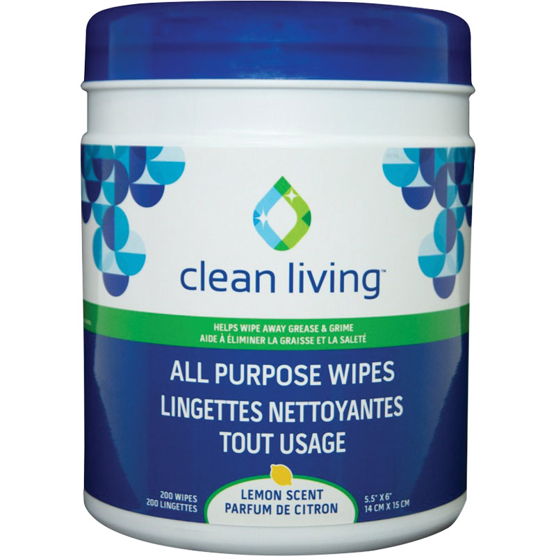 200 Ct. Clean Living All Purpose Wipes - Gebo's