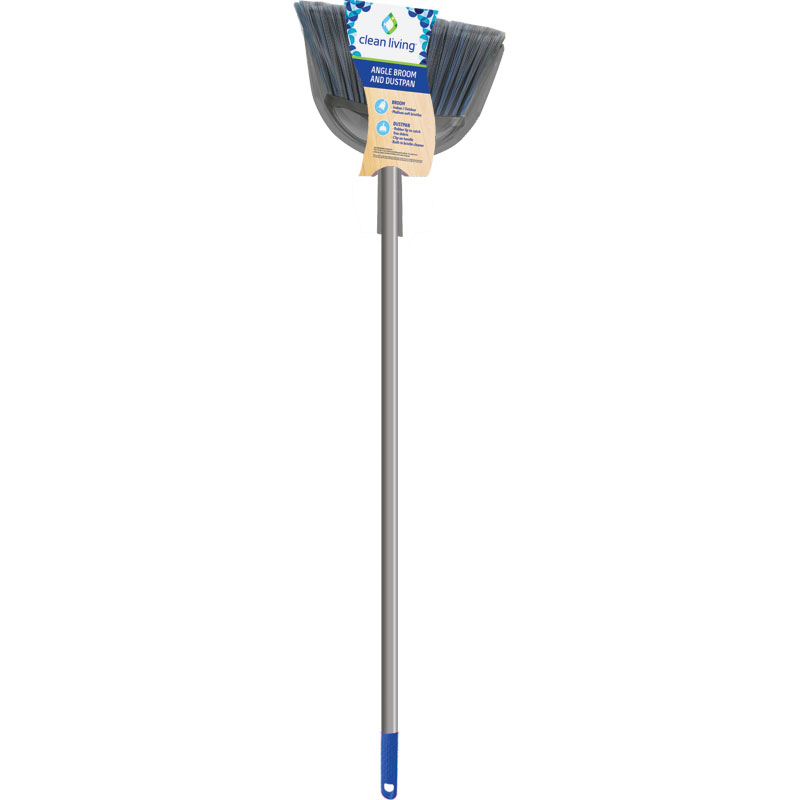 Clean Living Angle Broom & Dustpan Gebo's