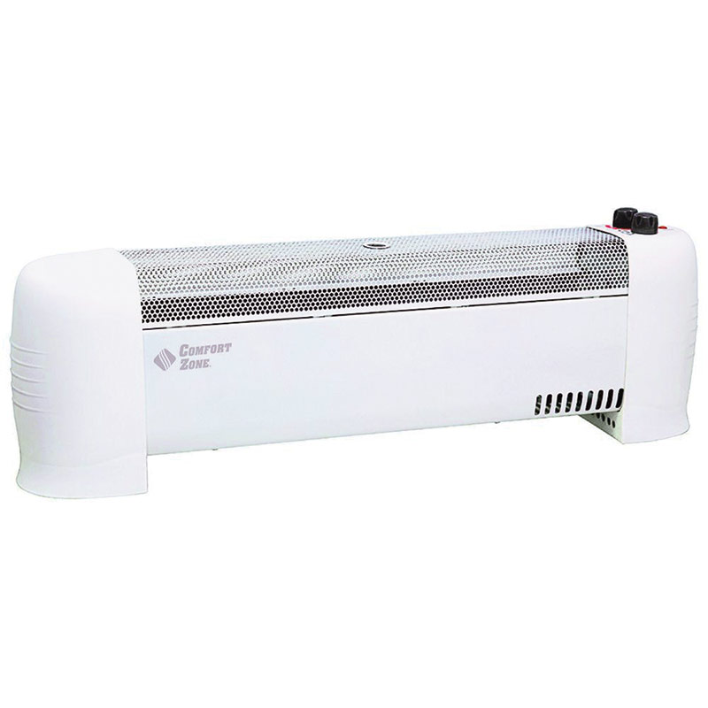 Comfort Zone Low Profile Baseboard Silent Operation Heater - Gebo's