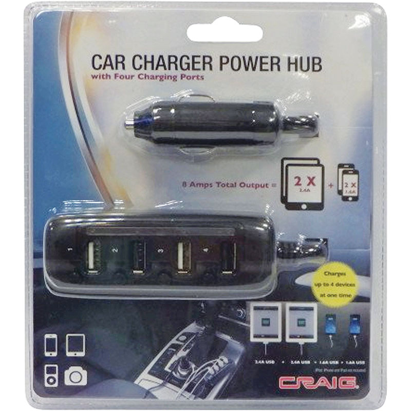 Car Charger Power Hub with Dual Charging Port - Gebo's