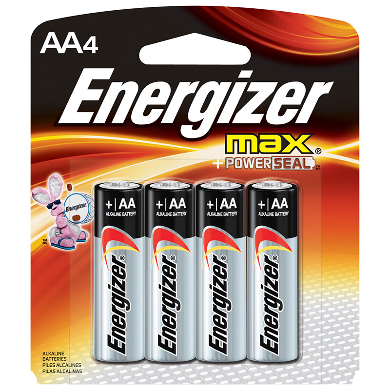 4 Pk. Energizer Max Alkaline AA Battery - Gebo's