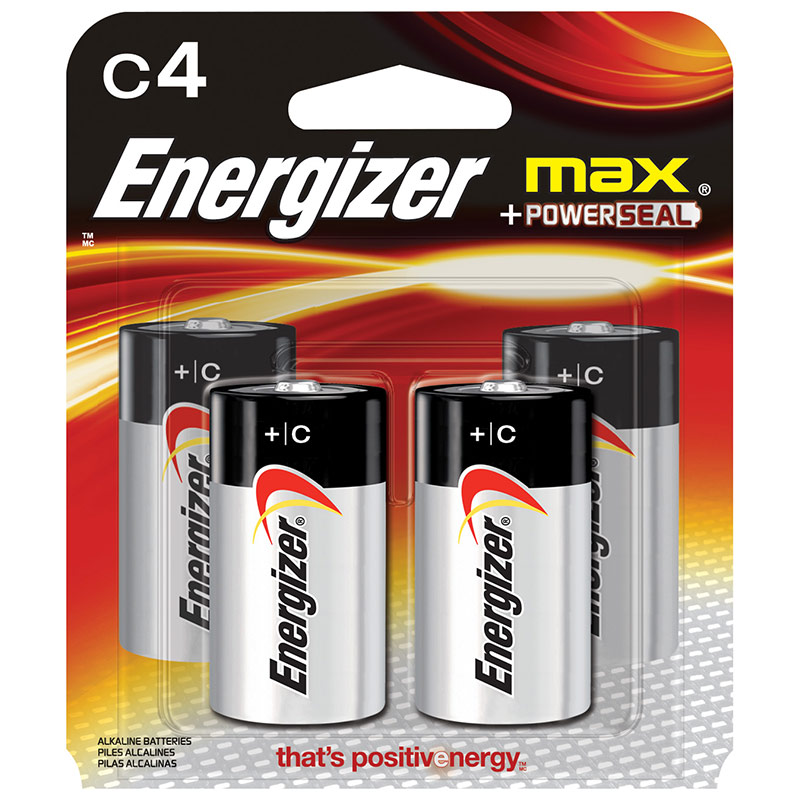 4 Pk. Energizer Max Alkaline C Battery - Gebo's