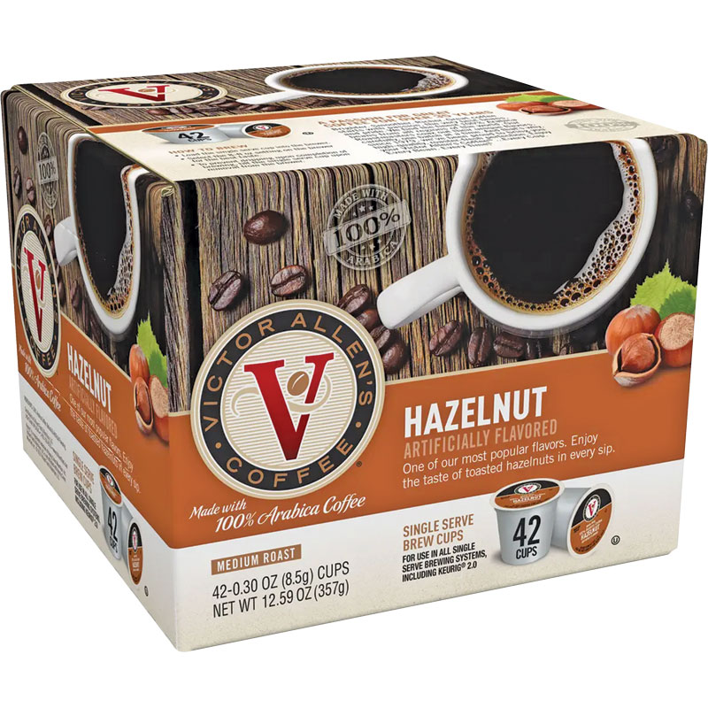 42 Ct. Victor Allen's Hazelnut Coffee Cups - Gebo's