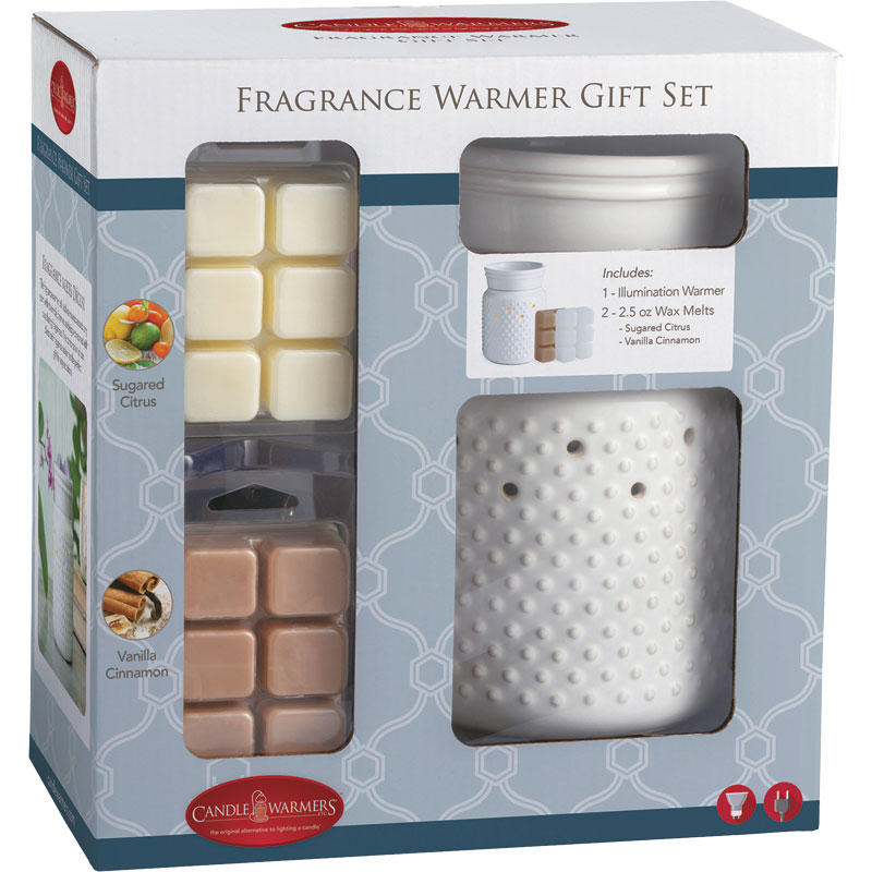 White Candle Warmers Fragrance Warmer Gift Set - Gebo's
