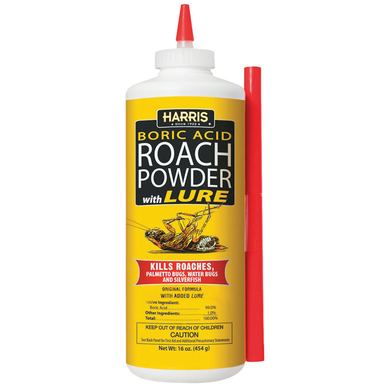 16 Oz. Harris Boric Acid Roach Powder With Lure - Gebo's