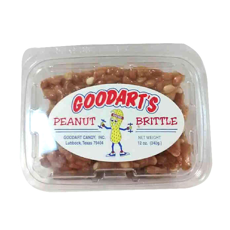 12 Ct. 12 Oz. Regular Peanut Brittle Tub - Gebo's
