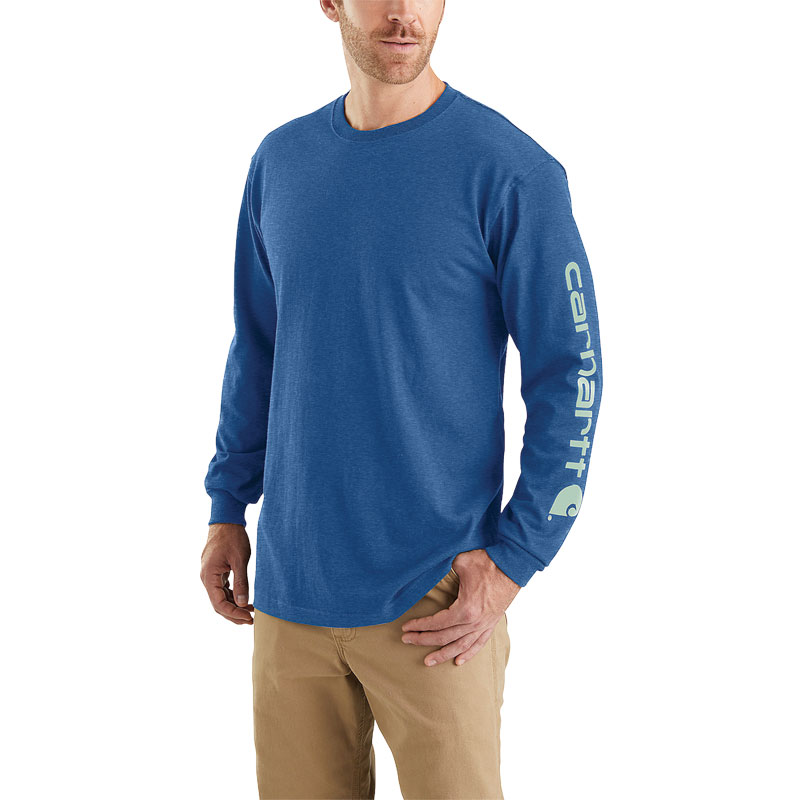 Men's Carhartt Long-Sleeve Logo Sleeve Graphic T-Shirt - Gebo's