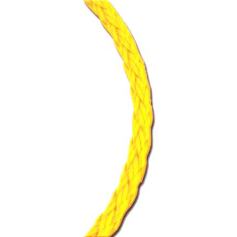 3/8 Yellow Poly Hollow Braid Rope Gebo's