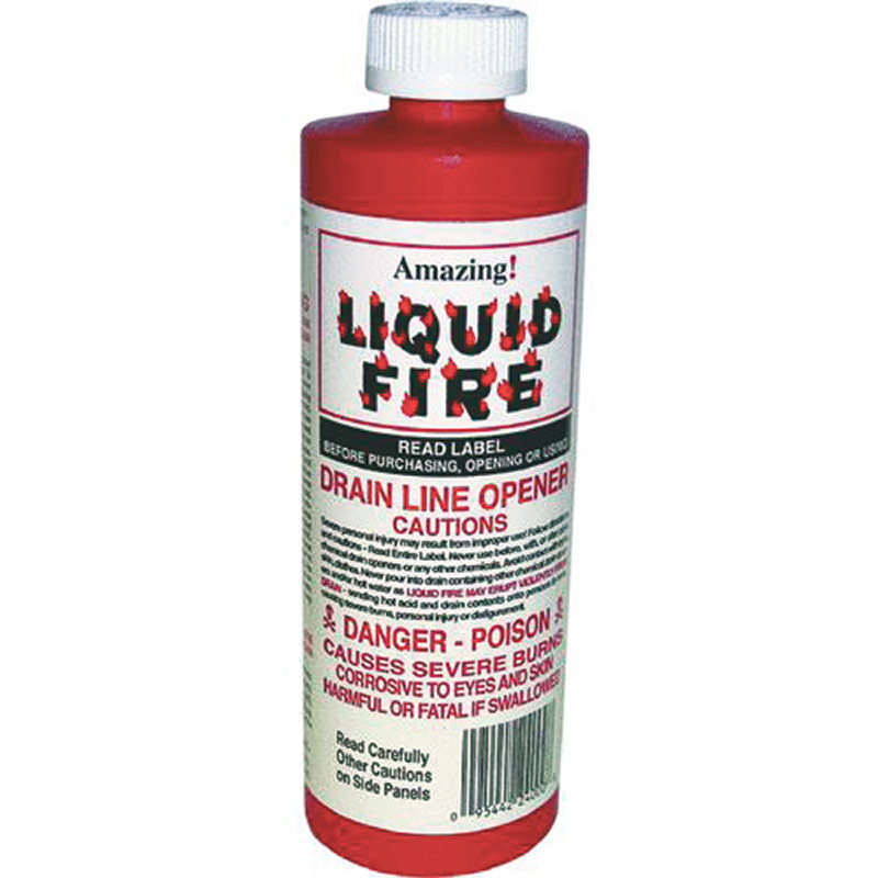 16 Oz. Liquid Fire Drain Opener Gebo's