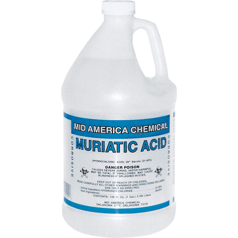 1 Gal. Mid America Chemical Muriatic Acid - Gebo's
